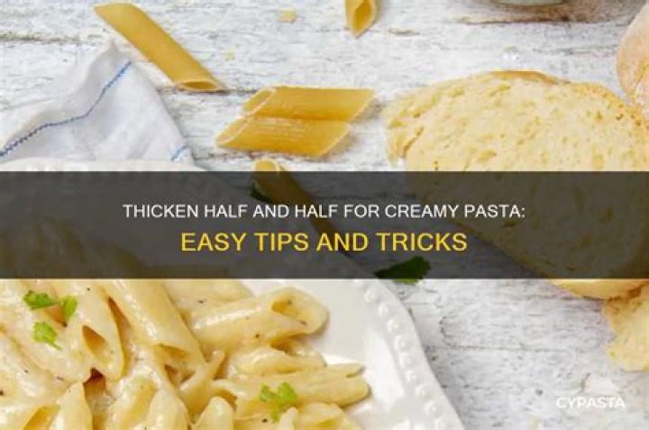 How can I thicken half and half?