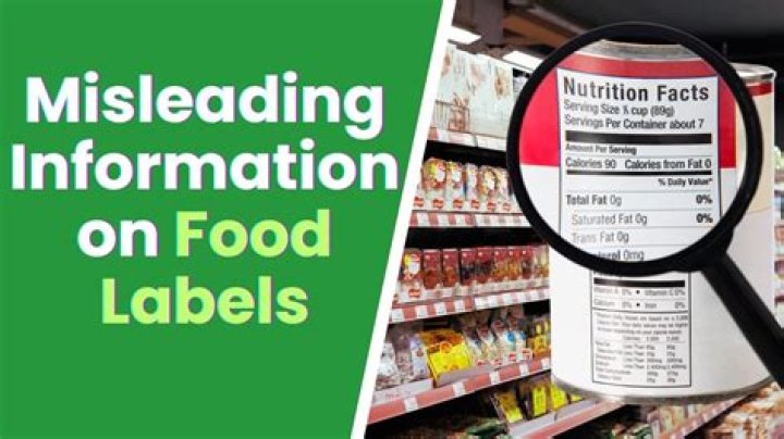 How do food labels mislead consumers?