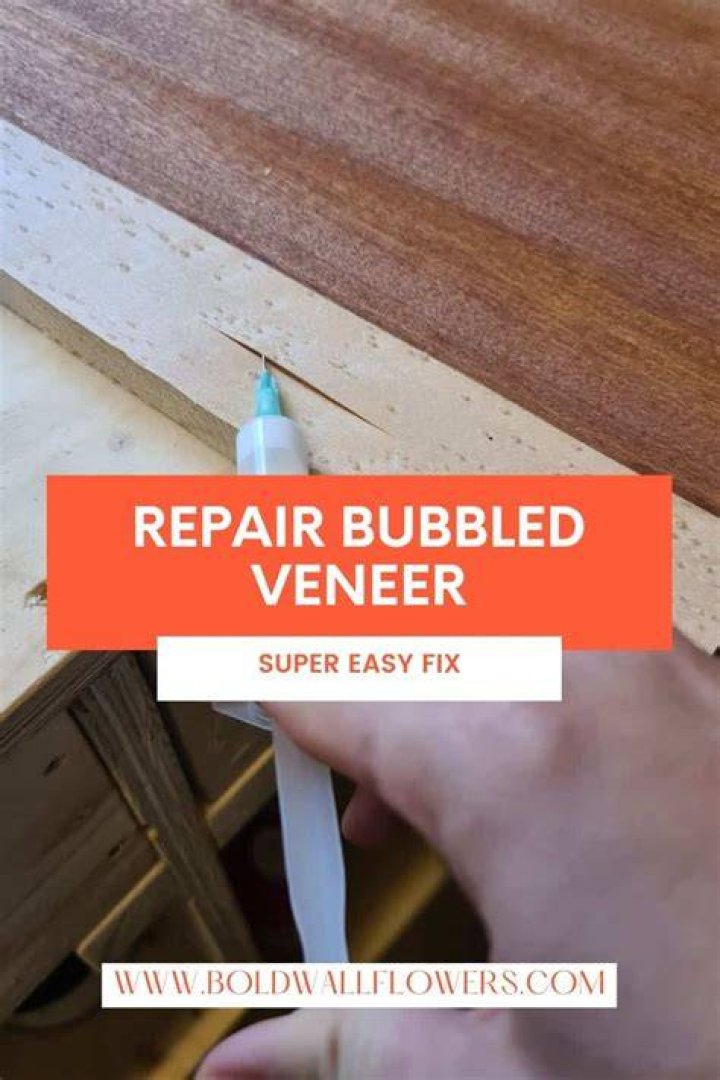 How to repair bubbled veneer?
