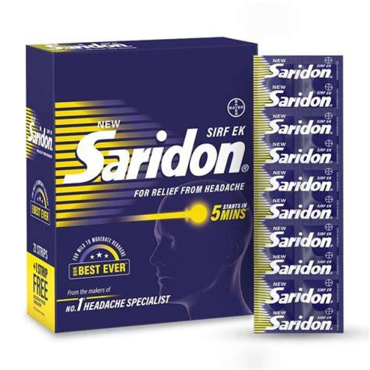Is saridon good for toothache?