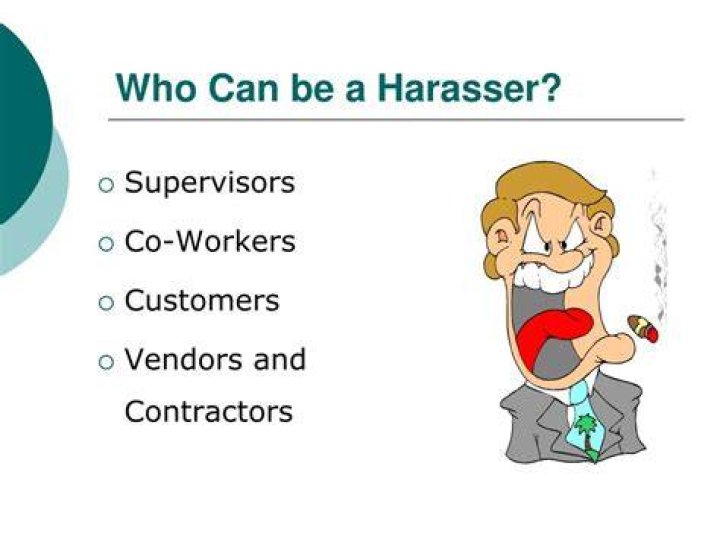 Who can be a harasser?